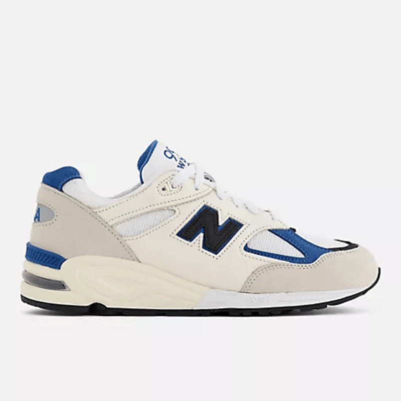 New Balance 990 V2 Made in USA White/Blue | M990WB2 | Grailify